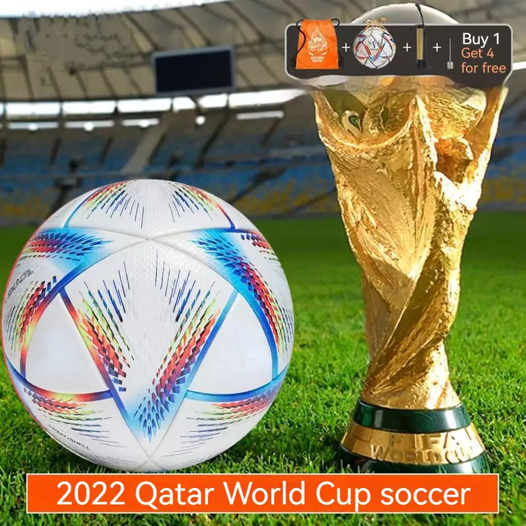 New 2022 World Cup Soccer Ball Official Size 5 High Quality Seamless Outdoor Football Training Match League Balls futbol
New 2022 World Cup Soccer Ball Official Size 5 High Quality Seamless Outdoor Football Training Match League Balls futbol