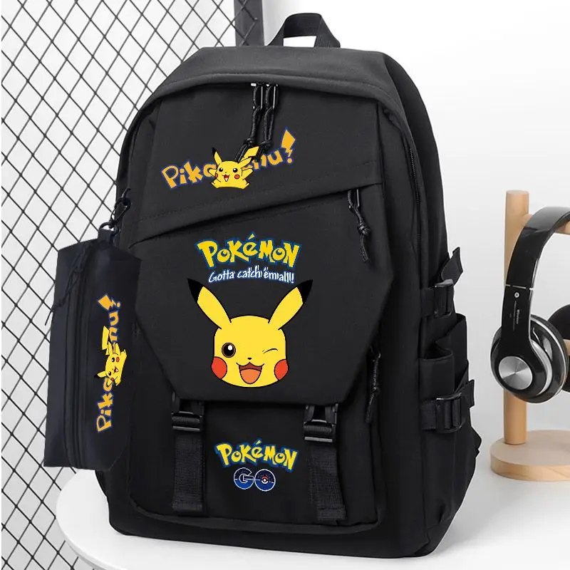 Pokemon Pikachu Cartoon Backpack Kawaii Fashion Personality Student School Bag High Capacity Travel Anime Print Nylon Laptop Bag
Pokemon Pikachu Cartoon Backpack Kawaii Fashion Personality Student School Bag High Capacity Travel Anime Print Nylon Laptop Bag