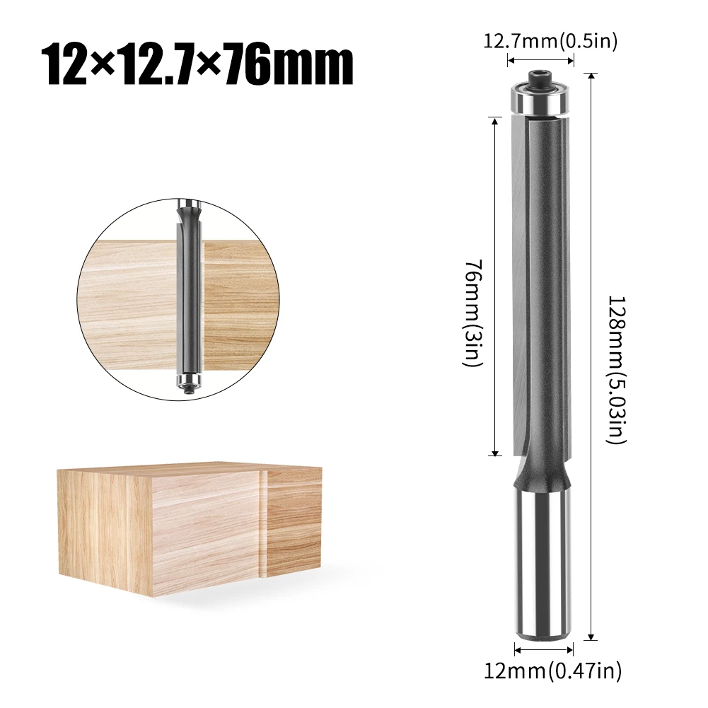 Концевая фреза с хвостовиком 12 мм, 1/2 дюйма, с шаблоном подшипника, фреза из карбида вольфрама, инструменты для деревообработки, 1 шт.
Концевая фреза с хвостовиком 12 мм, 1/2 дюйма, с шаблоном подшипника, фреза из карбида вольфрама, инструменты для деревообработки, 1 шт.