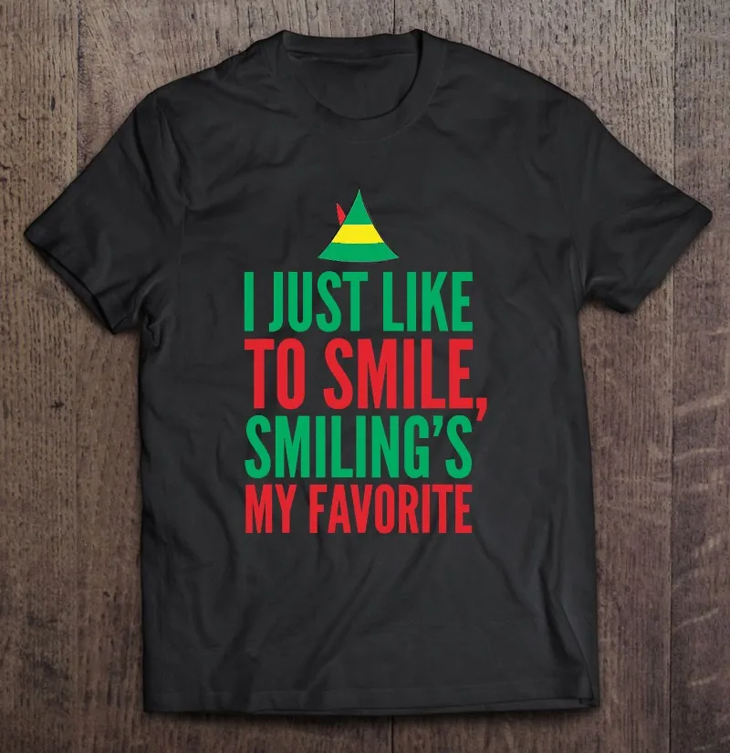 I Just Like To Smile Is My любимый Рождественский Мужской Топ, винтажные футболки, Мужская хлопковая футболка, спортивный женский топ Kawaii
I Just Like To Smile Is My любимый Рождественский Мужской Топ, винтажные футболки, Мужская хлопковая футболка, спортивный женский топ Kawaii