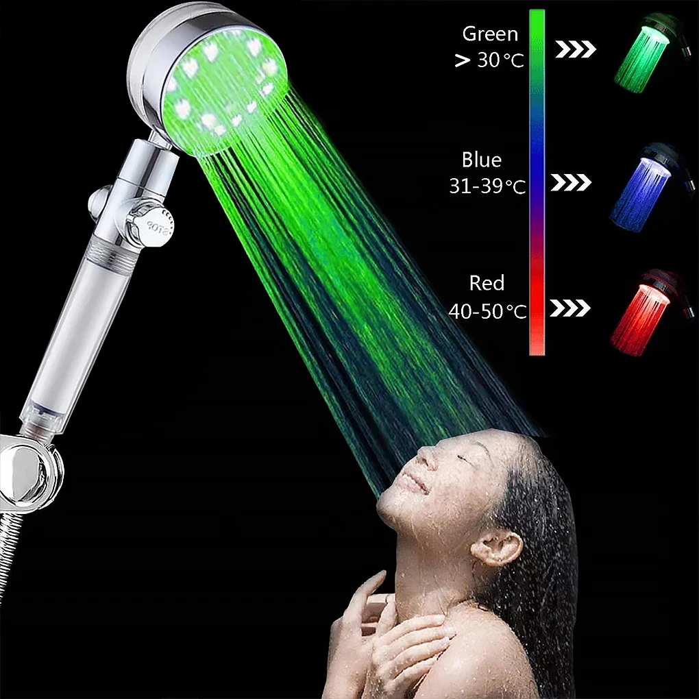 Bathroom Accessories Shower Head Automatic LED 360 Degree Rotary Color Changing Sprayer Hand-Shower Indoor Hotel Showerhead
Bathroom Accessories Shower Head Automatic LED 360 Degree Rotary Color Changing Sprayer Hand-Shower Indoor Hotel Showerhead