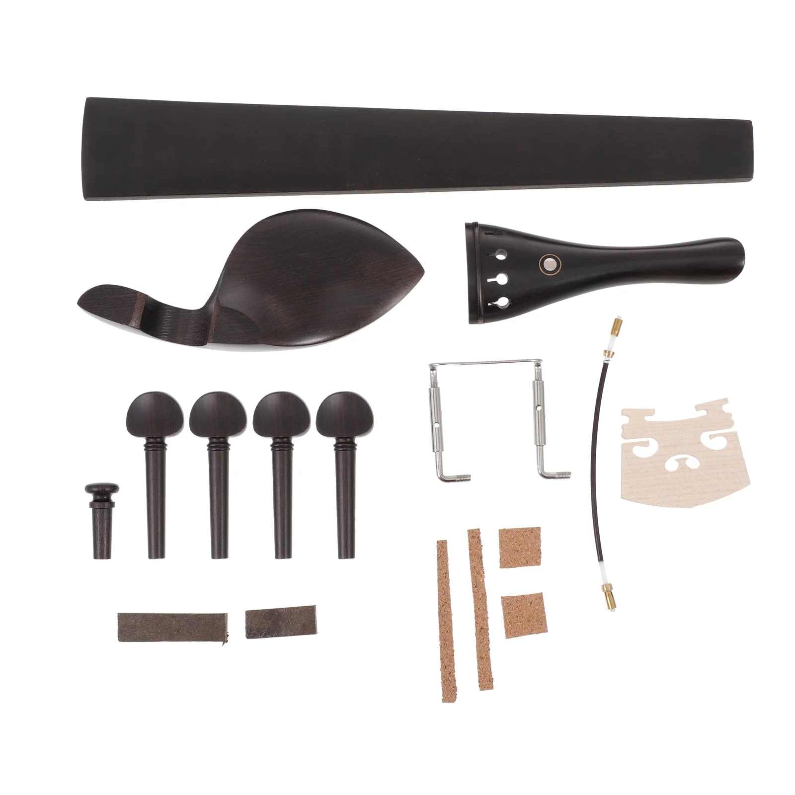 4/ 4 Violin Fingerboard with Chin rest Tuning Pegs Endpin Tailpiece Tailgut CorksViolin Accessories for Violinist
4/ 4 Violin Fingerboard with Chin rest Tuning Pegs Endpin Tailpiece Tailgut CorksViolin Accessories for Violinist