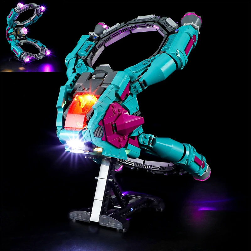 (Только светодиодный светильник) 76255 Идеи новых охранных кораблей (не включает