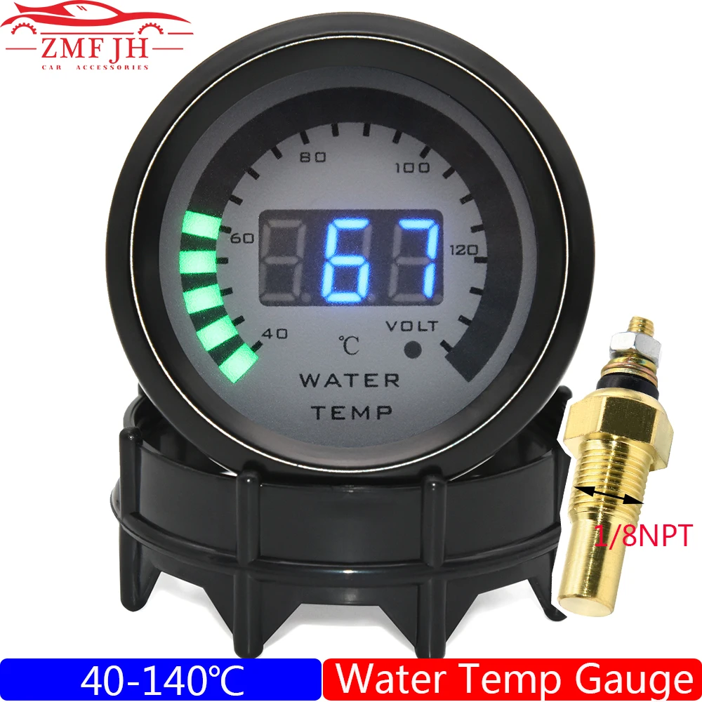 52mm Digital Water Temperature Gauge Car Racing Modification 40~140 Celsius Temp Meter With Sensor Adapter 1/8NPT Thermometer
52mm Digital Water Temperature Gauge Car Racing Modification 40~140 Celsius Temp Meter With Sensor Adapter 1/8NPT Thermometer