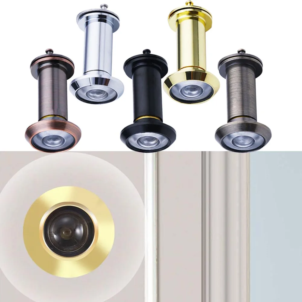 1x Door Peephole Door Viewer Furniture Hardware 200 Degree Adjustable Glass Lens Eye Sight Hole With Privacy Covers
1x Door Peephole Door Viewer Furniture Hardware 200 Degree Adjustable Glass Lens Eye Sight Hole With Privacy Covers