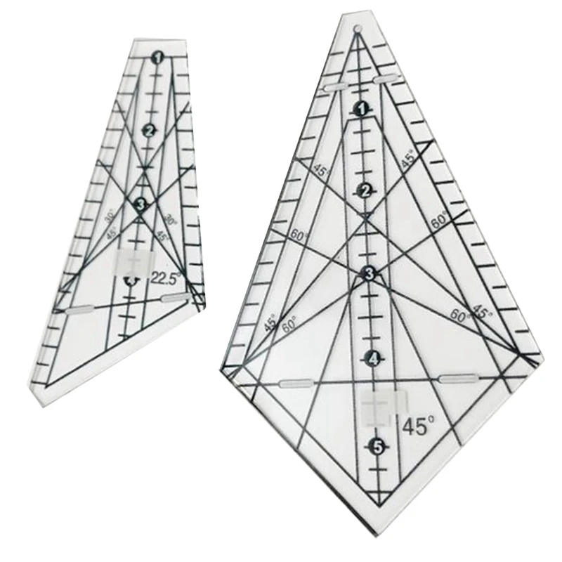 AT14 Acrylic Sewing Patchwork Ruler Squedge 22.5°/45° Sewing Template Ruler Patchwork Quilting Ruler DIY Sewing Stencil Tool
AT14 Acrylic Sewing Patchwork Ruler Squedge 22.5°/45° Sewing Template Ruler Patchwork Quilting Ruler DIY Sewing Stencil Tool