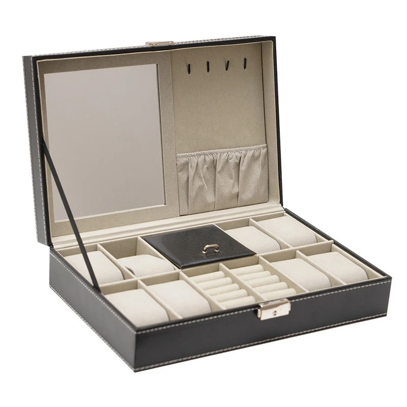 Uclio Watch Cases For Men, 8 Slots Lockable Watch Box Organizer For Men With Jewelry Organizer
Uclio Watch Cases For Men, 8 Slots Lockable Watch Box Organizer For Men With Jewelry Organizer