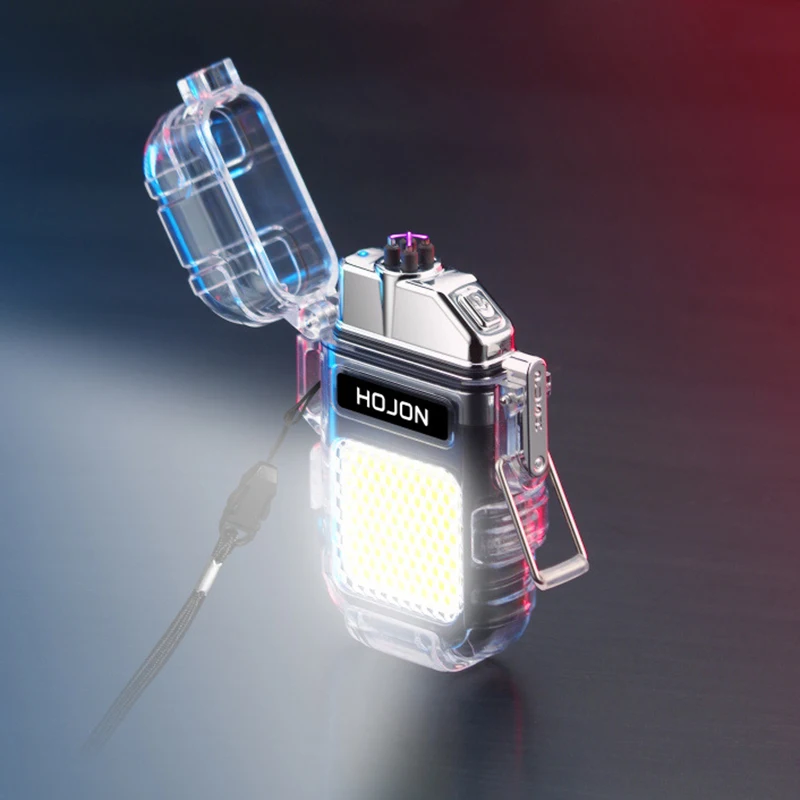 Plasma Double Arc Windproof Lighter Flashlight Transparent Waterproof Lighter Usb Rechargeable Lighter Outdoor Camping Man Gifts
Plasma Double Arc Windproof Lighter Flashlight Transparent Waterproof Lighter Usb Rechargeable Lighter Outdoor Camping Man Gifts