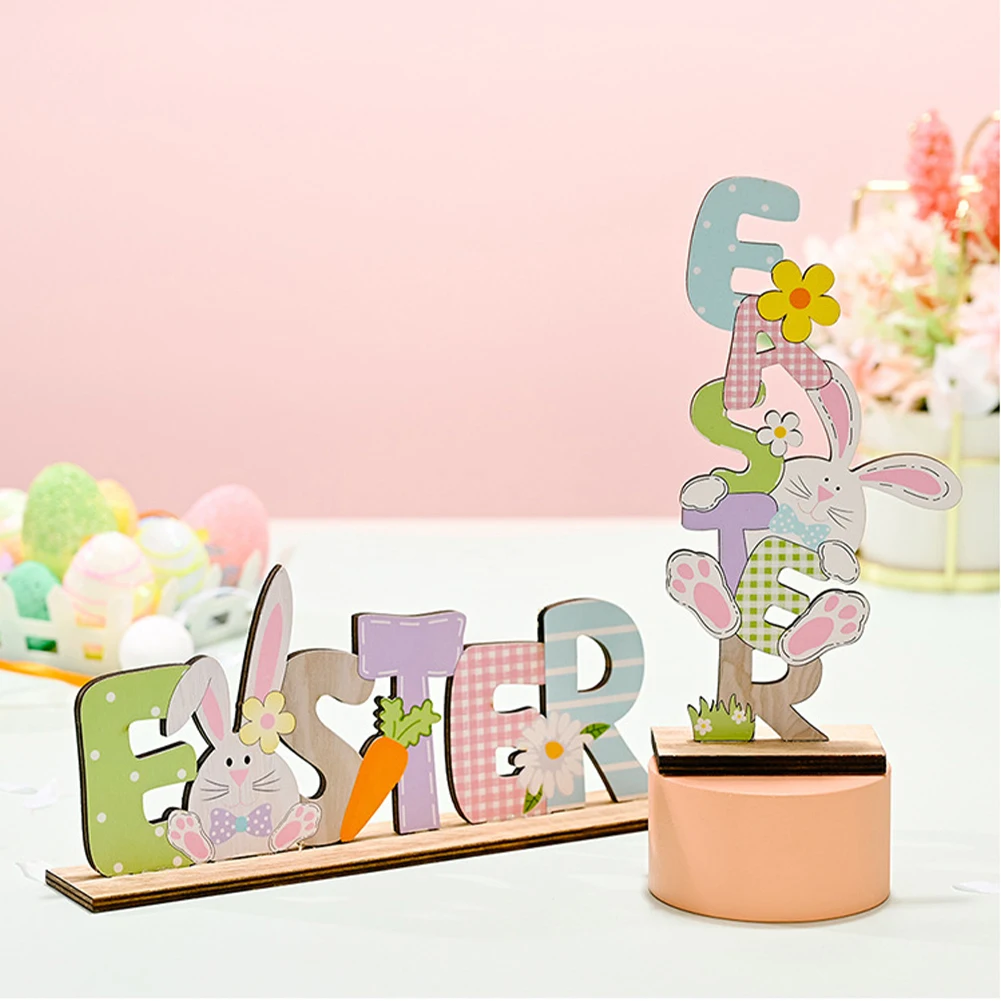 Wooden Easter Ornament Happy Easter Rabbit Letter Wooden Decor Rabbit Chick Egg Decor Crafts Nordic Style Home Decoration
Wooden Easter Ornament Happy Easter Rabbit Letter Wooden Decor Rabbit Chick Egg Decor Crafts Nordic Style Home Decoration