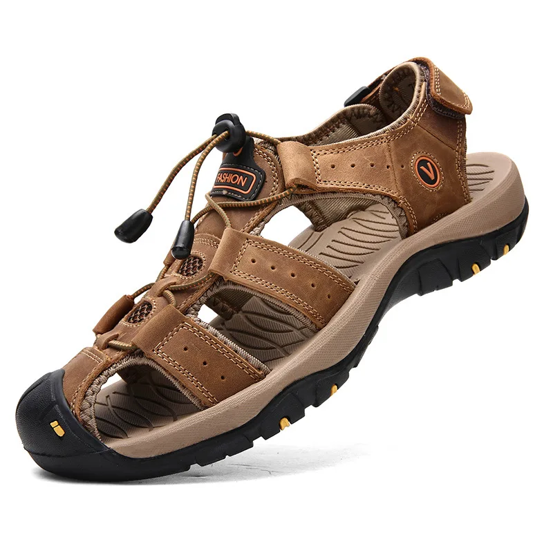 2022 Summer New Genuine Leather Men Shoes Large Size Men's Sandals Men Sandals Fashion Sandals Slippers Big Size chaussure homme 
2022 Summer New Genuine Leather Men Shoes Large Size Men's Sandals Men Sandals Fashion Sandals Slippers Big Size chaussure homme