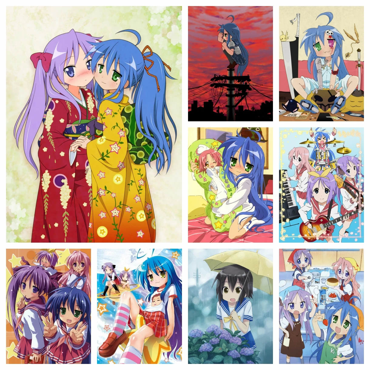 Full Drill Lucky Star Anime Diamond Painting Cartoon Character Izumi Konata Cross Stitch Embroidery Picture Mosaic Bedroom Decor
Full Drill Lucky Star Anime Diamond Painting Cartoon Character Izumi Konata Cross Stitch Embroidery Picture Mosaic Bedroom Decor