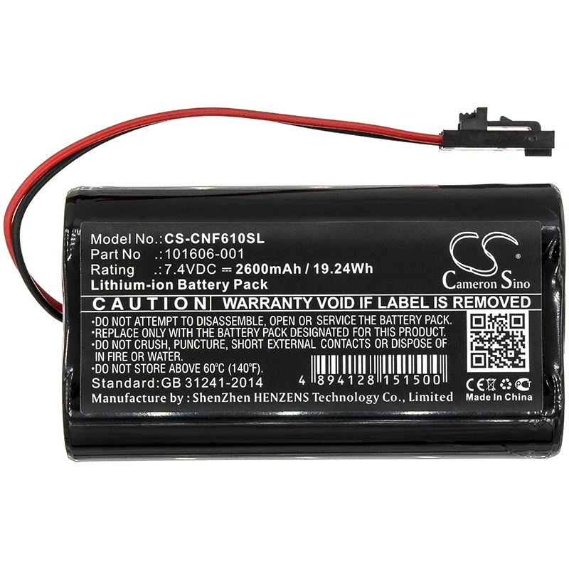 Cameron Sino 2600mAh Battery For ComSonics QAM Sniffer 101610-DF 101606-001 
Cameron Sino 2600mAh Battery For ComSonics QAM Sniffer 101610-DF 101606-001