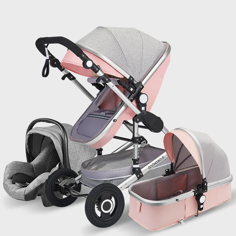 High Landscape Baby Stroller 3 in 1 With Car Seat Pink Stroller Luxury Travel Pram Car seat and Stroller Baby Carrier Trolley
High Landscape Baby Stroller 3 in 1 With Car Seat Pink Stroller Luxury Travel Pram Car seat and Stroller Baby Carrier Trolley
