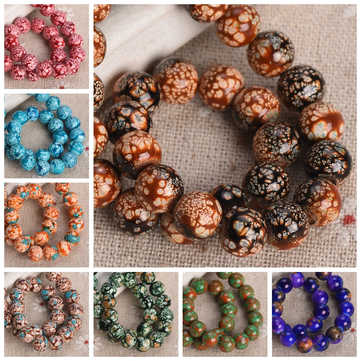 Round 8mm 10mm Colorful Coated Opaque Glass Loose Beads For Jewelry Making DIY Bracelet Findings
Round 8mm 10mm Colorful Coated Opaque Glass Loose Beads For Jewelry Making DIY Bracelet Findings