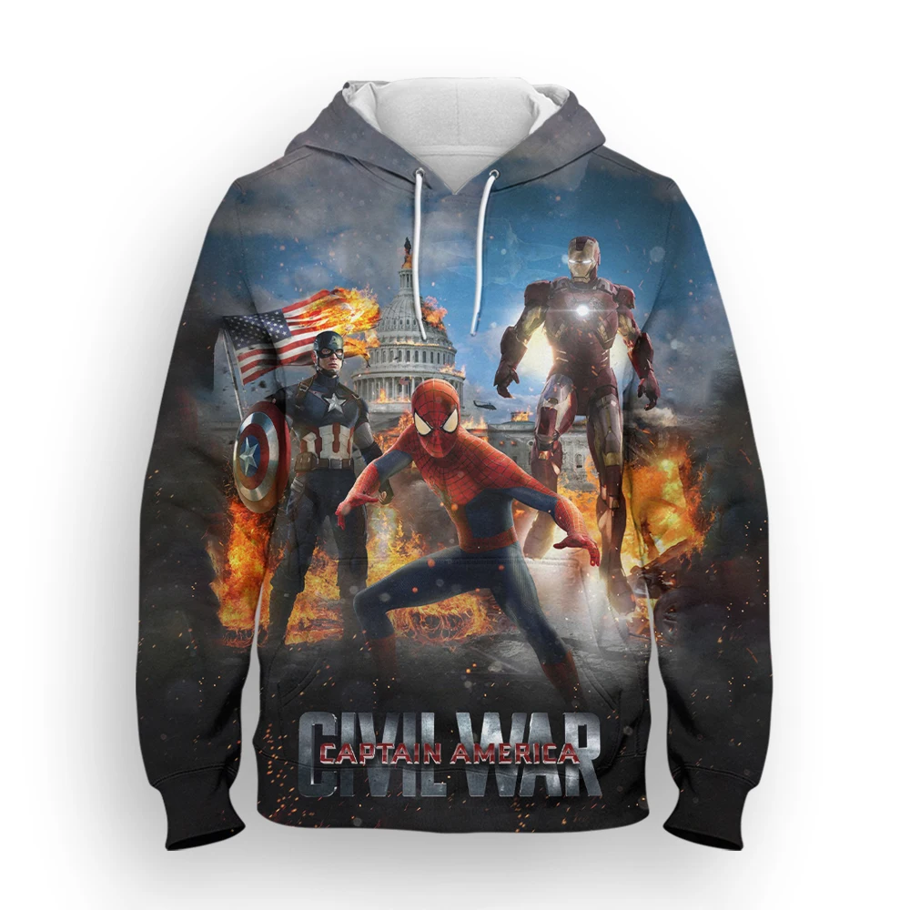 Men's Disney Sweater Marvel Spider-Man 3D Men's Print Spring Cool Harajuku Hoodie
Men's Disney Sweater Marvel Spider-Man 3D Men's Print Spring Cool Harajuku Hoodie