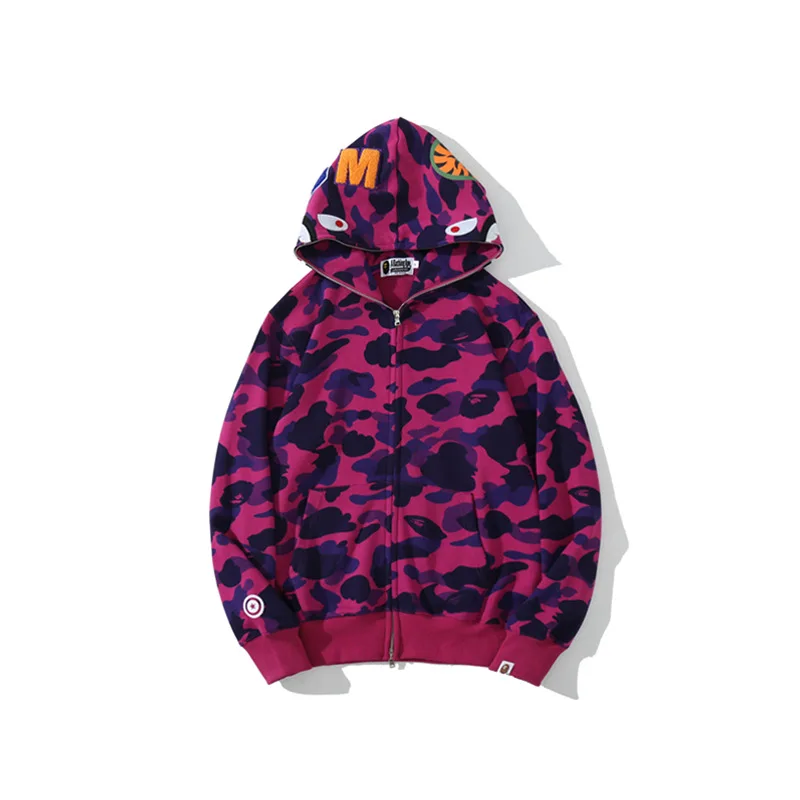 Spring and Autumn Hoodie Camouflage Men's Sweater Youth Bapes Shark Casual Hooded Women's Jacket Sportswear Couple Wear
Spring and Autumn Hoodie Camouflage Men's Sweater Youth Bapes Shark Casual Hooded Women's Jacket Sportswear Couple Wear