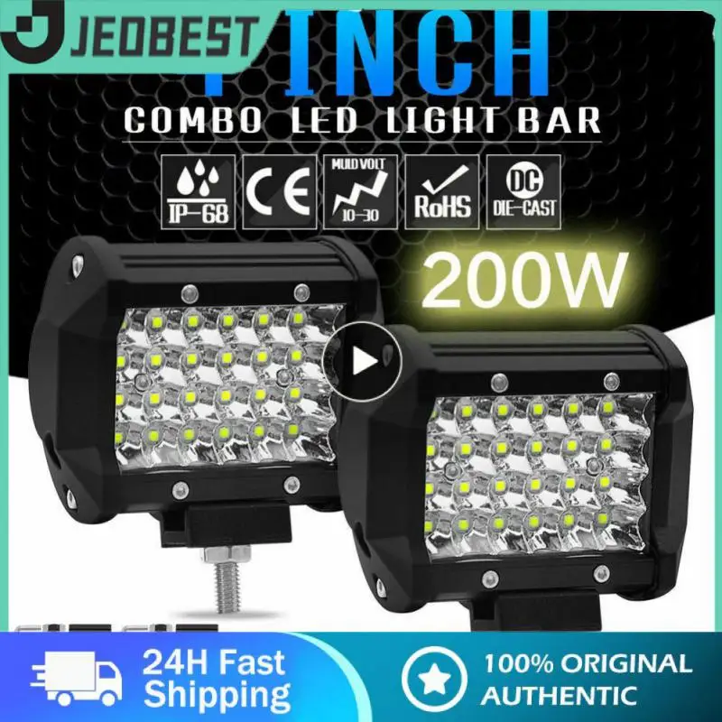 Universal Spotlight 4 Inch 4 Row 200w Work Light Durable Automotive Led Work Light Superbright Car Accessories Long Bar Light
Universal Spotlight 4 Inch 4 Row 200w Work Light Durable Automotive Led Work Light Superbright Car Accessories Long Bar Light