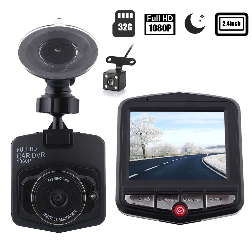 Car DVR Dash Cam 1080P Full HD Vehicle Dash Camera Rear View Auto Video Recorder Parking Monitor Night Vision G-sensor Registrar
Car DVR Dash Cam 1080P Full HD Vehicle Dash Camera Rear View Auto Video Recorder Parking Monitor Night Vision G-sensor Registrar
