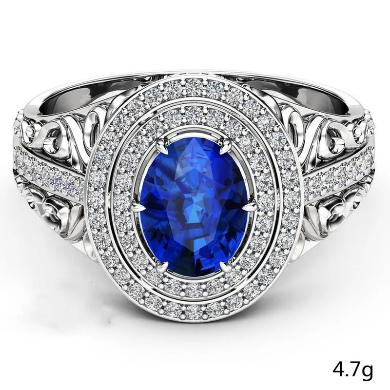 Trendy Blue Oval Zirconia Crystal Wedding Ring for Women Female Elegant Bridal Marriage Ring Fashion Luxury Jewelry
Trendy Blue Oval Zirconia Crystal Wedding Ring for Women Female Elegant Bridal Marriage Ring Fashion Luxury Jewelry