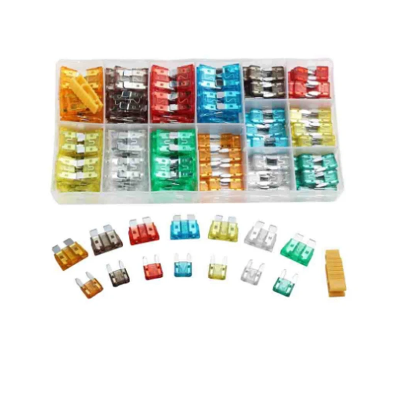 

New-300Pcs Fuse Kit Car Fuses Automatic Truck Blade The Fuse Insurance Insert Insurance Of Xenon Lamp Piece Lights
