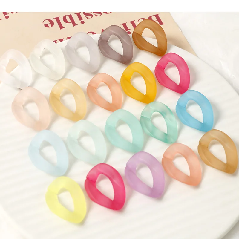 5pcs candy color acrylic semi-transparent matte chain Earrings Material For DIY Jewelry Making Accessories
5pcs candy color acrylic semi-transparent matte chain Earrings Material For DIY Jewelry Making Accessories