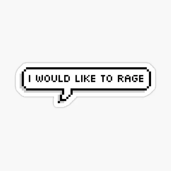 I Would Like To Rage 5PCS Stickers for Print Decor Home Cartoon Luggage Room Anime Background Wall Decorations Kid Bumper
I Would Like To Rage 5PCS Stickers for Print Decor Home Cartoon Luggage Room Anime Background Wall Decorations Kid Bumper