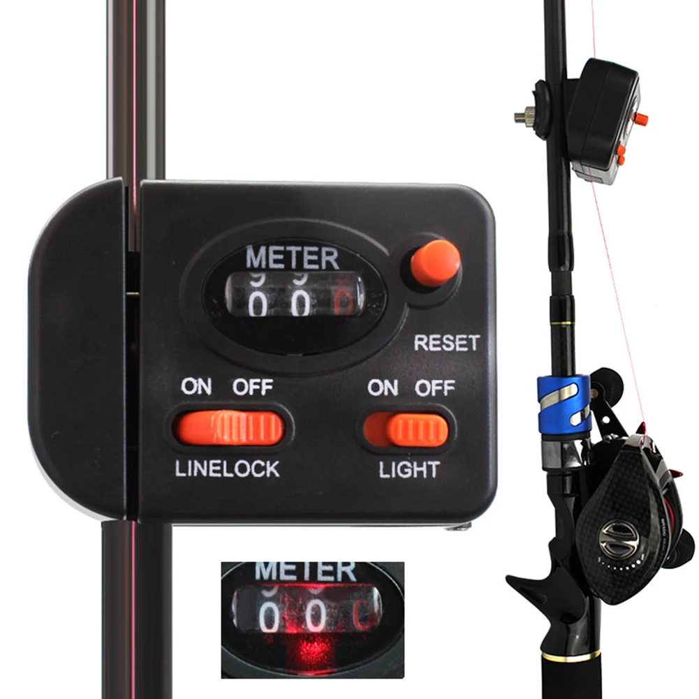 New Fishing Line Counter Clip On Rod Meter Gauge Mechanical Manual Counting 0-99.9M Digital Display Fishing Line Length Counter
New Fishing Line Counter Clip On Rod Meter Gauge Mechanical Manual Counting 0-99.9M Digital Display Fishing Line Length Counter