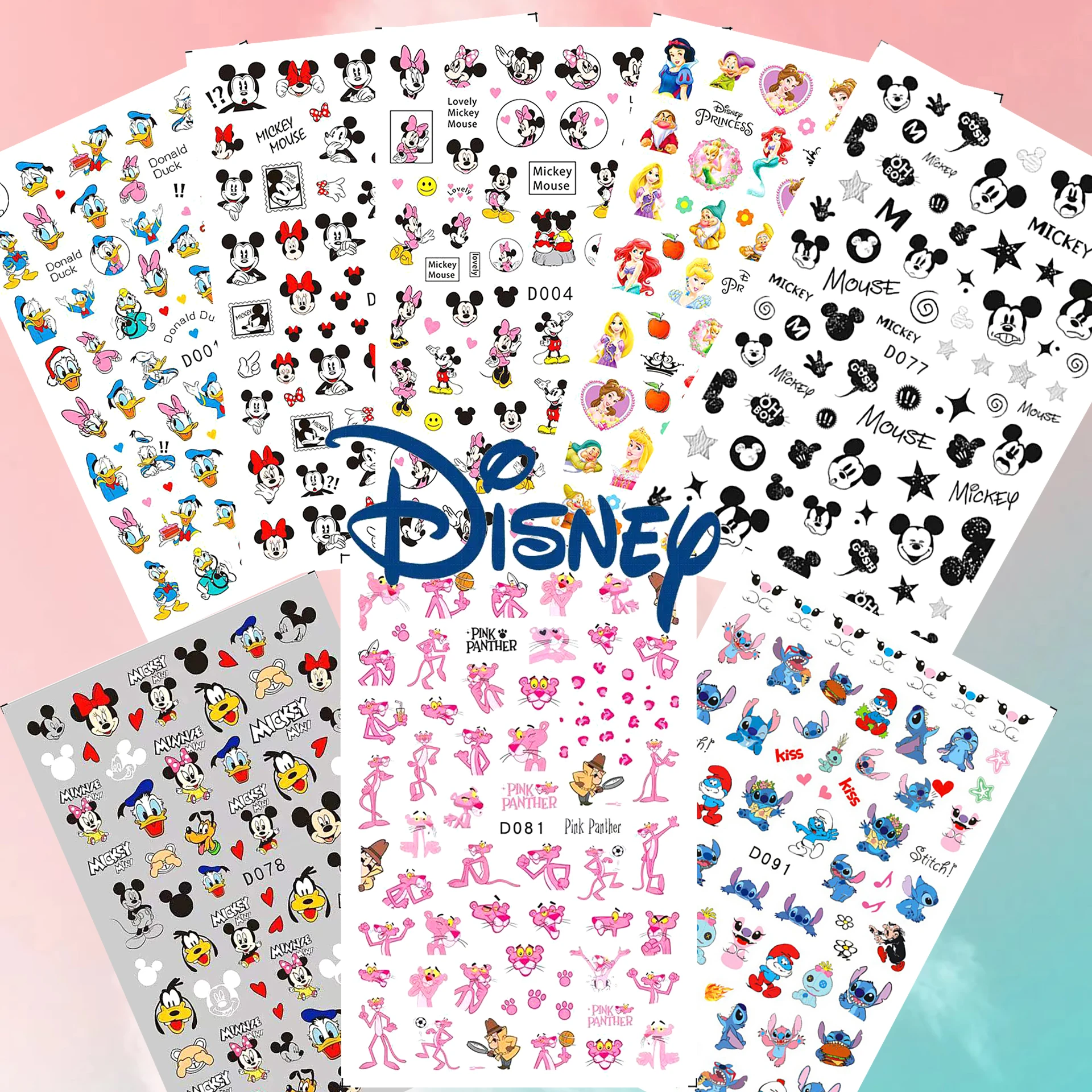 1PCS Lilo & Stitch Mickey Mouse Dumbo Nail Stickers Nail Art Decals Disney 3D Sticker Decals DIY Nail Art Accessories
1PCS Lilo & Stitch Mickey Mouse Dumbo Nail Stickers Nail Art Decals Disney 3D Sticker Decals DIY Nail Art Accessories
