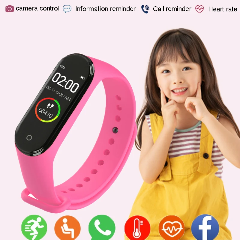 Детские Смарт-часы с цветным экраном спортивный браслет трекер активности бега