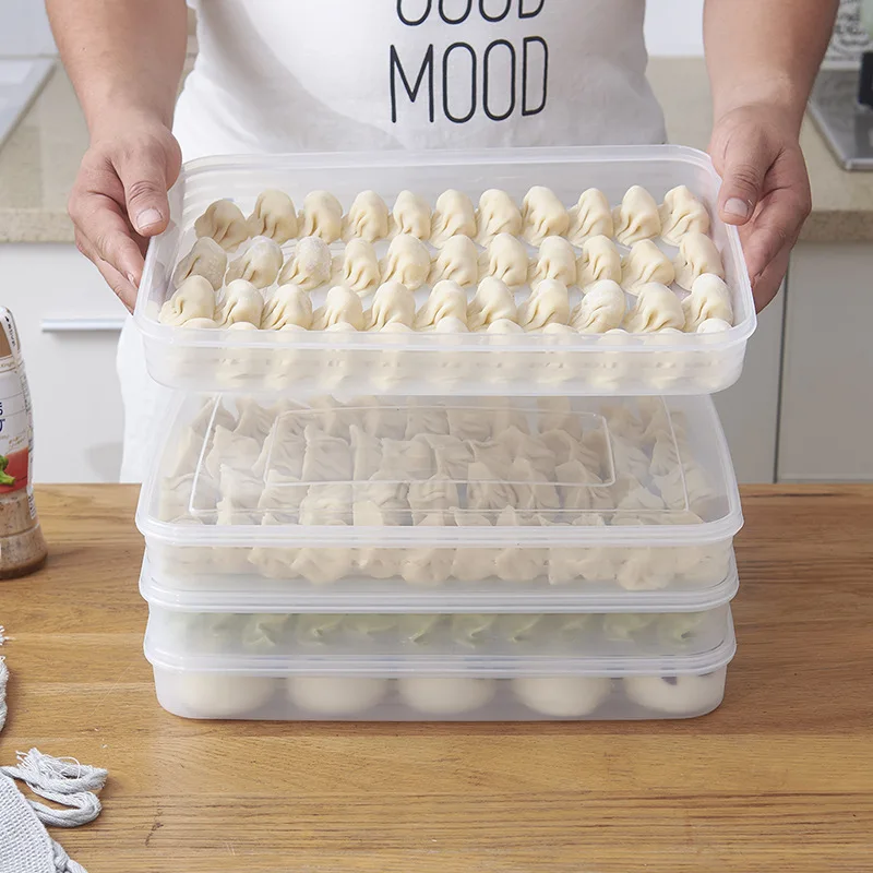 Multi-layer Quick-frozen Dumpling Box Refrigerator Preservation Storage Frozen Dumpling Box Undivided Wonton Box with Lid Tray
Multi-layer Quick-frozen Dumpling Box Refrigerator Preservation Storage Frozen Dumpling Box Undivided Wonton Box with Lid Tray