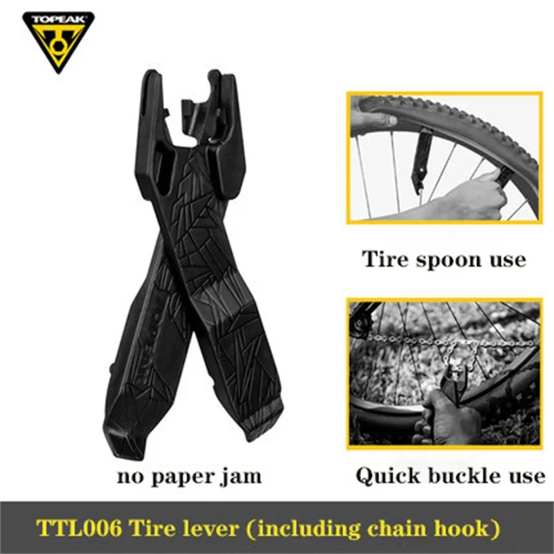 Topeak Bike Tire Lever Removal Tool Ultralight Durable Tyre Crowbar With Chain Hook Chain Link Plier Bicycle Repair Multi-Tool
Topeak Bike Tire Lever Removal Tool Ultralight Durable Tyre Crowbar With Chain Hook Chain Link Plier Bicycle Repair Multi-Tool