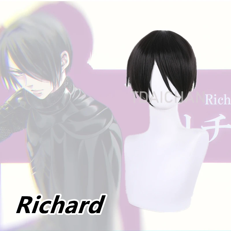Anime Requiem of The Rose King Richard Plantagenet Black Short Hair Charlie III Halloween Cosplay Props Black Man Woman Wig
Anime Requiem of The Rose King Richard Plantagenet Black Short Hair Charlie III Halloween Cosplay Props Black Man Woman Wig