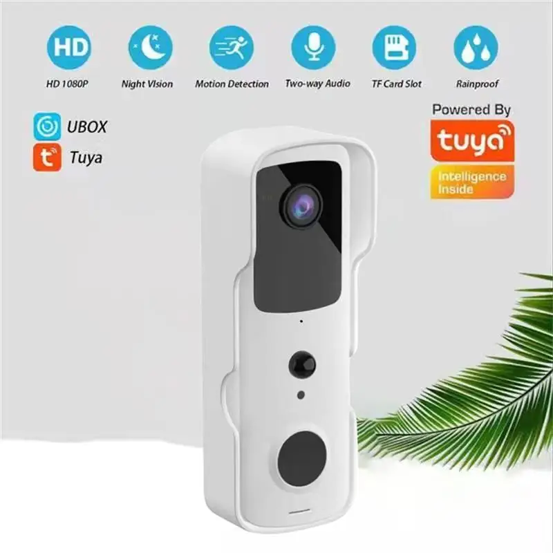Tuya V30 Smart Video Doorbell WiFi Smart Door Camera Bell Rainproof Wireless Night View Motion Detection Door Bell 
Tuya V30 Smart Video Doorbell WiFi Smart Door Camera Bell Rainproof Wireless Night View Motion Detection Door Bell