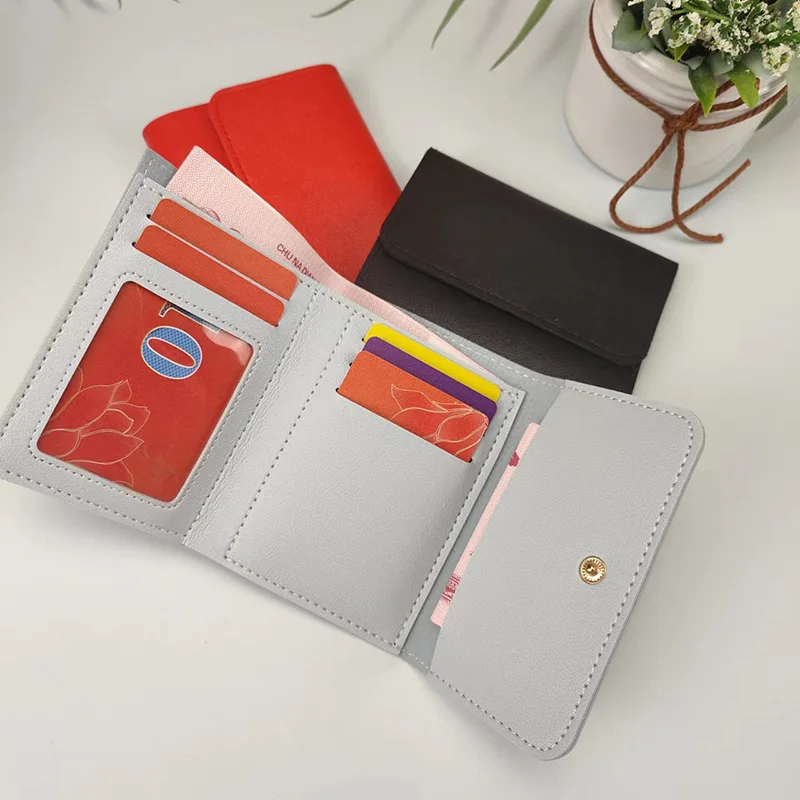 New Cute Wallets for Women Small Hasp Girl Credit Card Holder for PU Leather Coin Purse Female Wallet Short Purses for Women
New Cute Wallets for Women Small Hasp Girl Credit Card Holder for PU Leather Coin Purse Female Wallet Short Purses for Women