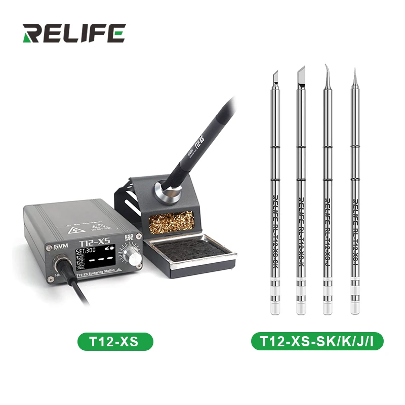 RELIFE GVM T12-XS T12 Intelligent Welding Table 110V/220V Universal LCD Display For JBC Handle Phone Repair Soldering Station
RELIFE GVM T12-XS T12 Intelligent Welding Table 110V/220V Universal LCD Display For JBC Handle Phone Repair Soldering Station