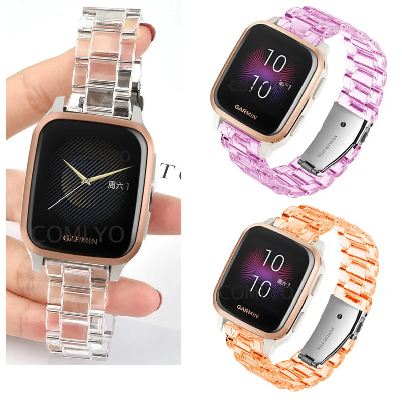 Clear Watch Strap for Garmin venu SQ venu 2/forerunner 158 245 645 /vivoactive 3 4 smart watch band adjustable Plastic bracelet
Clear Watch Strap for Garmin venu SQ venu 2/forerunner 158 245 645 /vivoactive 3 4 smart watch band adjustable Plastic bracelet
