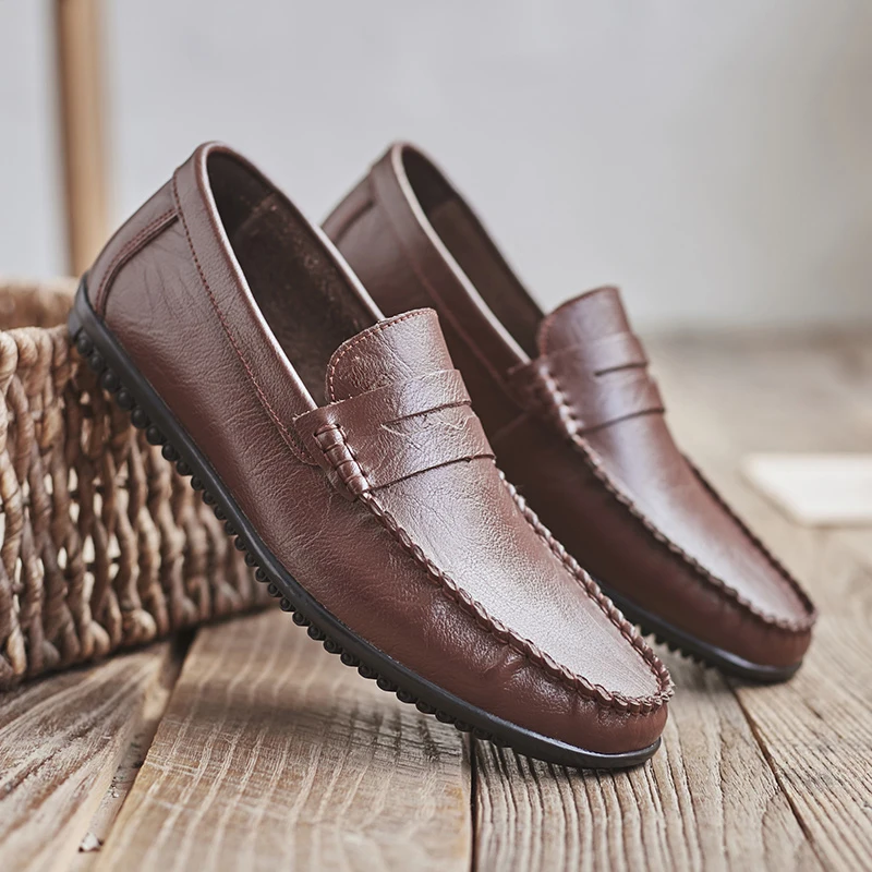 Italian Mens Shoes Casual Brands Slip On Formal Luxury Shoes Men Big Size Loafers Moccasins Genuine Leather Brown Driving Shoes
Italian Mens Shoes Casual Brands Slip On Formal Luxury Shoes Men Big Size Loafers Moccasins Genuine Leather Brown Driving Shoes
