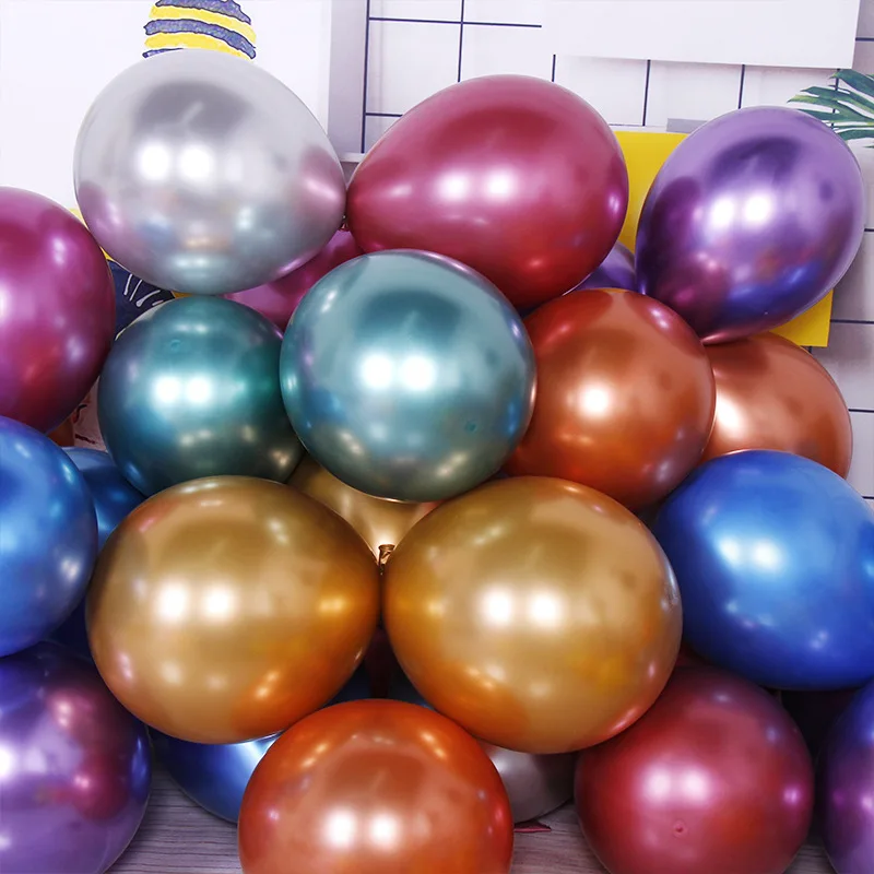 20pcs 12inch Metallic Gold Silver Green Purple Ballon Wedding Happy Birthday Latex Balloons Metal Chrome Balloon Air Helium Ball
20pcs 12inch Metallic Gold Silver Green Purple Ballon Wedding Happy Birthday Latex Balloons Metal Chrome Balloon Air Helium Ball