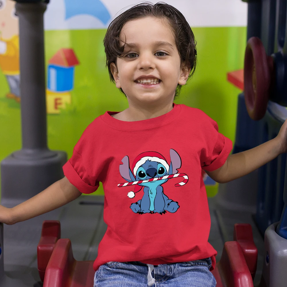 Disney Kids Christmas Series T-Shirt Stitch Kawaii Graphic Print Casual Outdoor Child T Shirt All-match Tops Clothes Dropship
Disney Kids Christmas Series T-Shirt Stitch Kawaii Graphic Print Casual Outdoor Child T Shirt All-match Tops Clothes Dropship