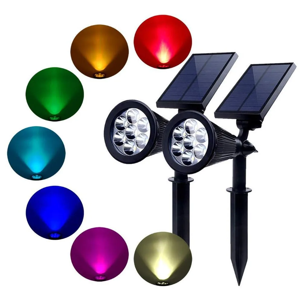 Solar Spotlights Upgraded Solar Garden Light Outdoor Waterproof 7 LED Landscape Lighting Solar Wall Light for Yard Driveway Lawn 
Solar Spotlights Upgraded Solar Garden Light Outdoor Waterproof 7 LED Landscape Lighting Solar Wall Light for Yard Driveway Lawn