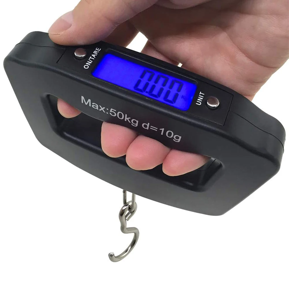 50kg 10g Portable Luggage Scale Digital Precise Mini Fish Hook Hanging Scale Electronic Weight Scale For Travel Household Outdoo
50kg 10g Portable Luggage Scale Digital Precise Mini Fish Hook Hanging Scale Electronic Weight Scale For Travel Household Outdoo