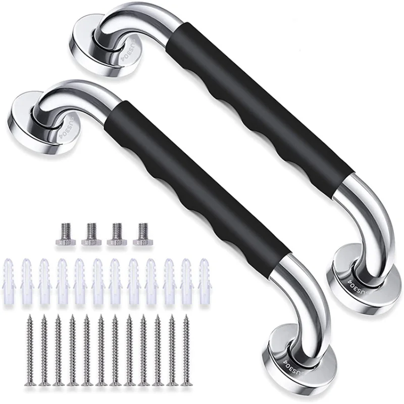304 Stainless Steel Bathroom Handrail, Silicone Handprint, Toilet, Bathtub, Grab Bars
304 Stainless Steel Bathroom Handrail, Silicone Handprint, Toilet, Bathtub, Grab Bars