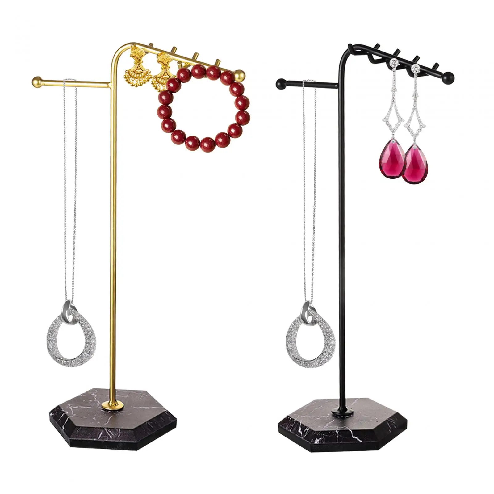 Metal Earring Display Stand T-shaped Earrings Ring Necklace Jewelry Organizer T-bar Watch Showing Shelf Jewelry Holder Rack
Metal Earring Display Stand T-shaped Earrings Ring Necklace Jewelry Organizer T-bar Watch Showing Shelf Jewelry Holder Rack