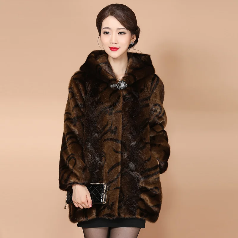 Fashion New Spring Autumn Warm Thicken Hoodie Covered button Pockets Coat Female Plus Size Mink Fur Real leather coat CY491
Fashion New Spring Autumn Warm Thicken Hoodie Covered button Pockets Coat Female Plus Size Mink Fur Real leather coat CY491