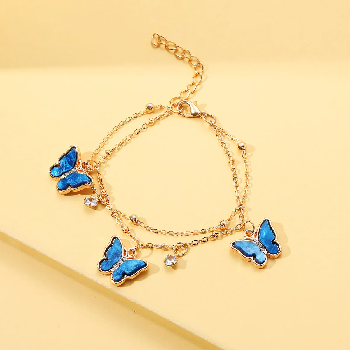 Colorful Acrylic Blue Purple Butterfly Charm Pendant Layer Crystal Women Girls Bracelet Bangles Fashion Jewelry
Colorful Acrylic Blue Purple Butterfly Charm Pendant Layer Crystal Women Girls Bracelet Bangles Fashion Jewelry