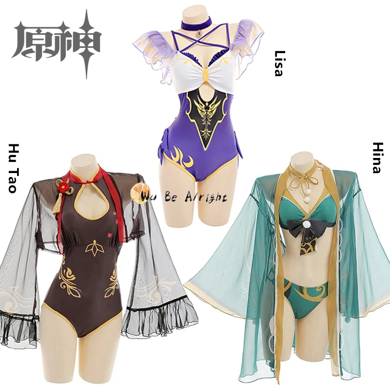 Genshin Impact Hu Tao Lisa Ms Hina Lovely Jumpsuits Bikini Swimsuit Swimwear Summer Cloak Game Cosplay Costume Sexy Women Outfit
Genshin Impact Hu Tao Lisa Ms Hina Lovely Jumpsuits Bikini Swimsuit Swimwear Summer Cloak Game Cosplay Costume Sexy Women Outfit