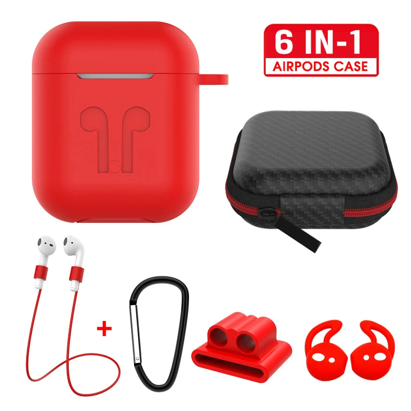 6 IN-1 Case Lanyard Carabiner Protective Case For AirPods 2 3 Headphone Silicone Cover For Air Pods 2 3 Pro Case Accessories Box
6 IN-1 Case Lanyard Carabiner Protective Case For AirPods 2 3 Headphone Silicone Cover For Air Pods 2 3 Pro Case Accessories Box