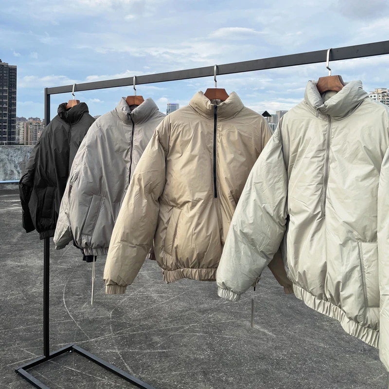 Simple Fashion Men Women Essentials Coats Winter All-match Blank Color High Neck Half Zip Down Jacket
Simple Fashion Men Women Essentials Coats Winter All-match Blank Color High Neck Half Zip Down Jacket