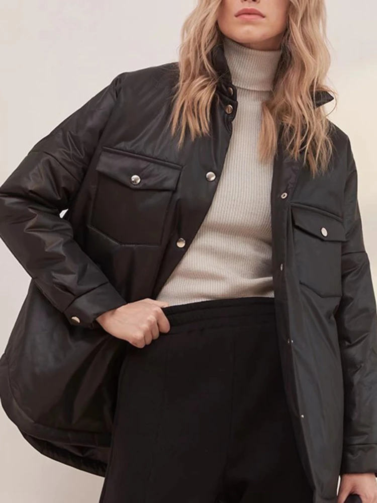 Winter Jacket Women 2022 Parkas Demi-season Jacket for Women Black Loose Warm Lingge Top Casual Streetwear Quilted Coats Female
Winter Jacket Women 2022 Parkas Demi-season Jacket for Women Black Loose Warm Lingge Top Casual Streetwear Quilted Coats Female