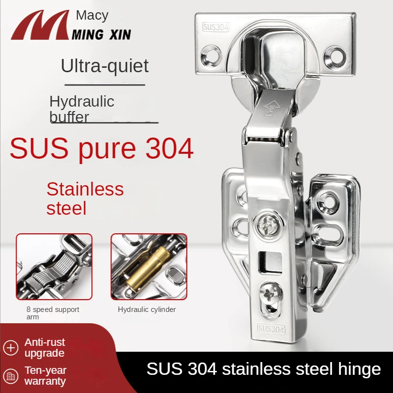 304 Stainless Steel Hinge Cabinet Closet Door SUS All Stainless Steel Hinge Hydraulic Damping Buffer Hinge Hidden Door Hinge
304 Stainless Steel Hinge Cabinet Closet Door SUS All Stainless Steel Hinge Hydraulic Damping Buffer Hinge Hidden Door Hinge